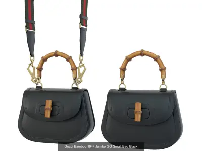 Gucci Bamboo 1947 Jumbo GG Small Bag 3D Model Pack