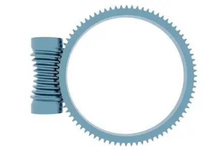wormgear drive 80 to 01 3D print model