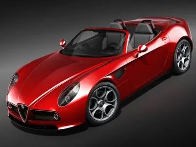 Alfa Romeo 8c Spider 3D model