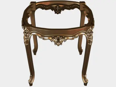 Carved coffee table for cnc 19 3D model