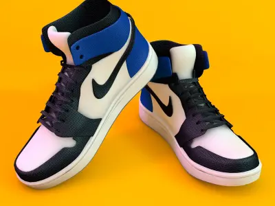 Nike high tops retro Free 3D model