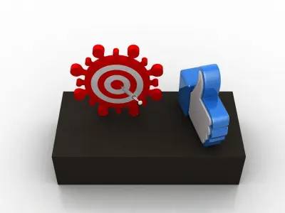 Coronavirus consequences  Low-poly 3D model