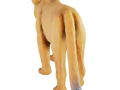 Figurine Puma 3D model
