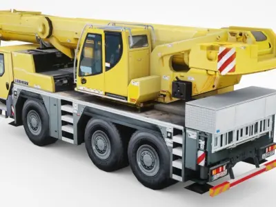 Liebherr LTM 1060-31 Low-poly 3D model