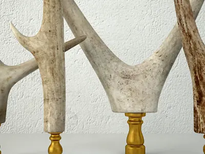 Antler Finials 3D model