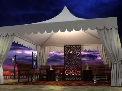 Event Tent arabic  3D model