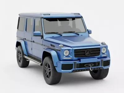 G-Class Inspired Modern Luxury Off-Road SUV Low-poly 3D model