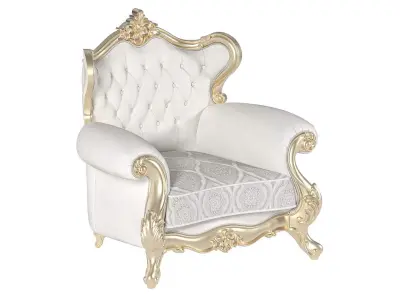 Classic Gold armchair 3D model