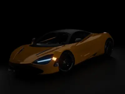 McLaren 720S Low-poly 3D model