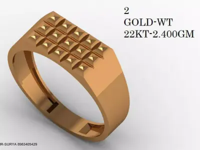 Turkish Plane Rings-96 Check Description 3D print model