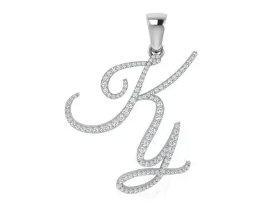 Ky Diamond Pendant 2798 3D print model