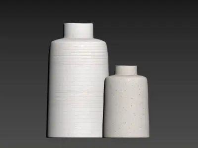 Holden Speckled White Vase 3D model
