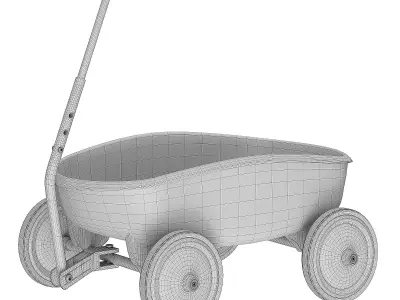 Trolley blue 3D model