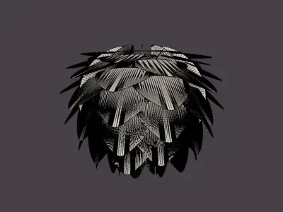 Silvia Lamp Low-poly 3D model