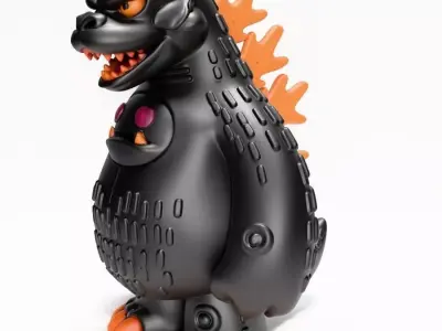  Obsidian kaiju Godzilla Sofubi toy 3D print model