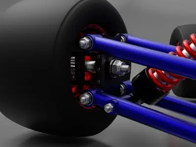 quad bake cart 3D model