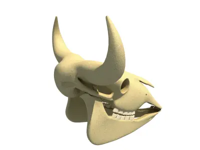 Bison Skull - Animal Skulls 3D model