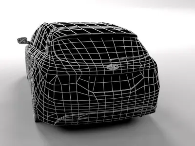 HYUNDAI I40 LOWPOLY Low-poly 3D model