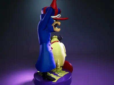 Dick Dastardly And Muttley - The Wacky Races 3D print model