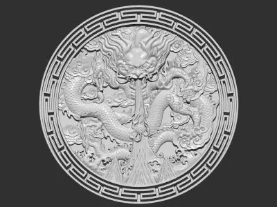 dragon 3 3D print model