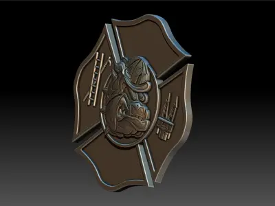 BUIIDOG fireman 3D print model