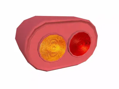 Back Light Low-poly 3D model