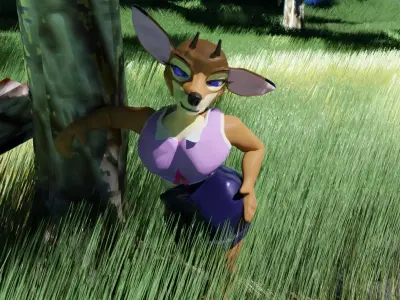DeerGirl 3D model