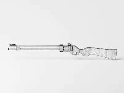 Flobert revolver Safari Sport 3D Model Low-poly 3D model