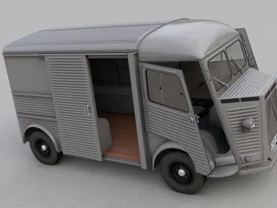 CITROEN H TYPE FOURGON VAN 1948 3D model