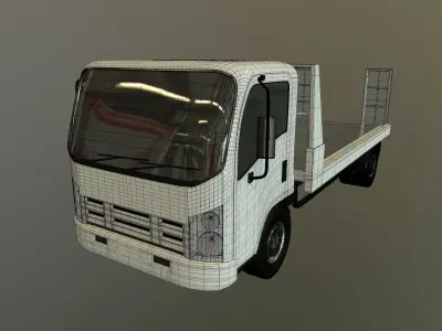 Mini Truck Free low-poly 3D model
