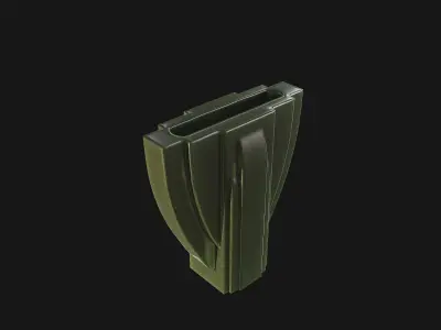 Art Deco Vase 01 Low-poly 3D model