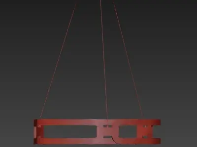 Chandelier pendant light 3D model