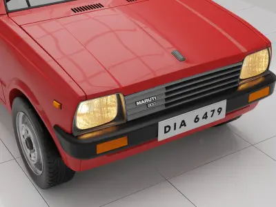 Maruti 800 1983 3D Model 3D model