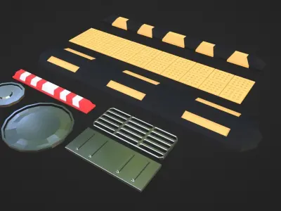 LowPoly CITYSCAPE 100 MODELS Low-poly 3D model