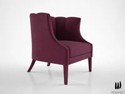 Brabbu Begonia armchair 3D model