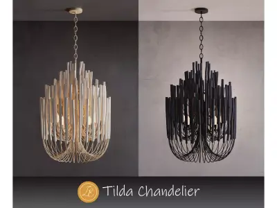 Tilda Chandelier Ceiling Light by Arteriors 3D model