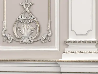 classical wall decoration 3D model