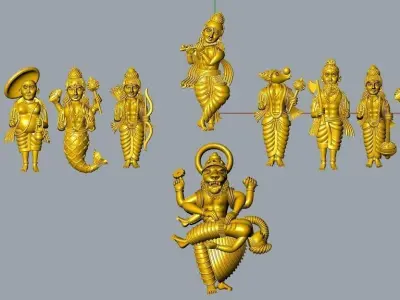 Dashavatara 3dm model 3D print model