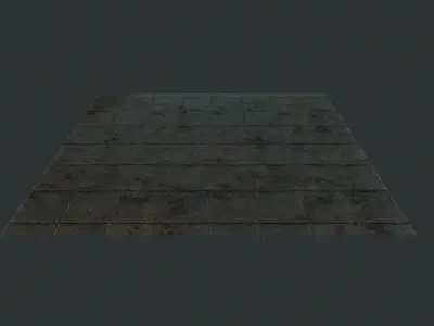 Stone wall Low-poly 3D model buy