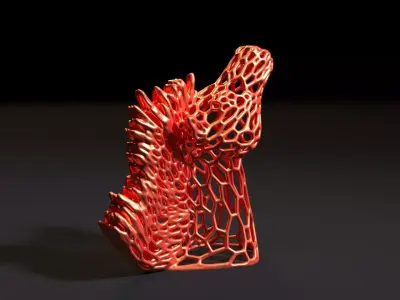 Fire horse 3D print model