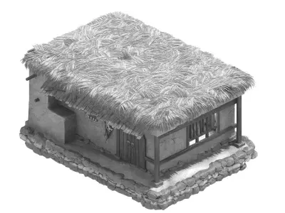 gAME Desert House - House 08 3D model