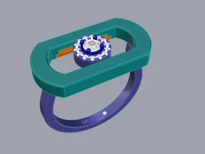 Messika ring move 3D print model