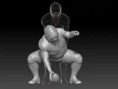 nfl player center 2025 2 3D print model