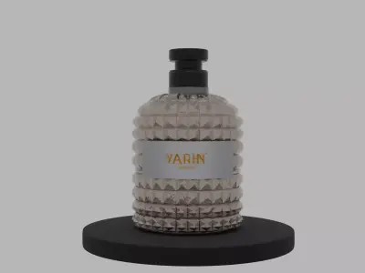 Elegant 3D Perfume Bottle with Luxury Design Low-poly 3D model