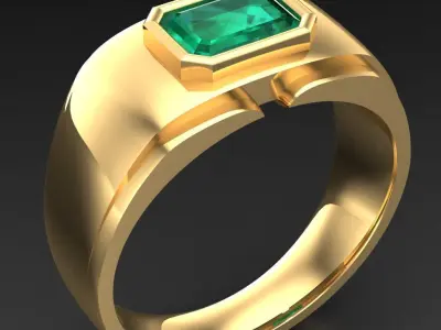 Luxury Men Rings Designs 4MR078 3D print model