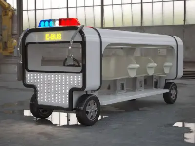 Electronic Bus Concept 3D model