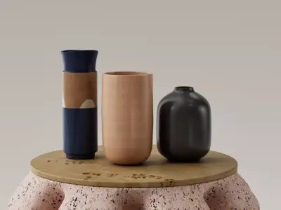Set de jarrones decorativos - floreros - vasos 3D print model
