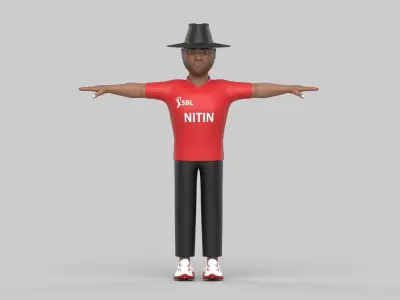 Nitin umpire 3D model