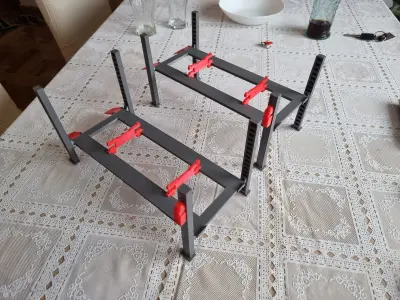 4 Post adjustable lift 1 18 scale 3D print model