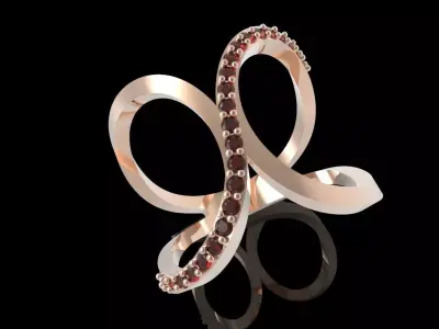 Gold ring 15 Free 3D print model